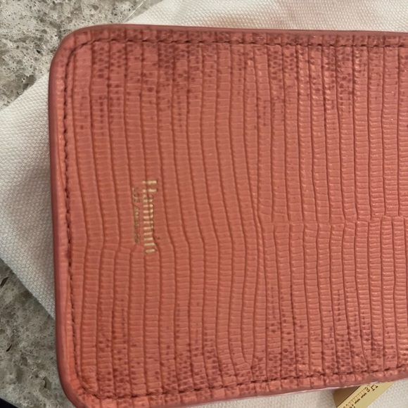 Hammitt Cellphone and card crossbody, pink tile leather with strap and dustbag. - Picture 4 of 8